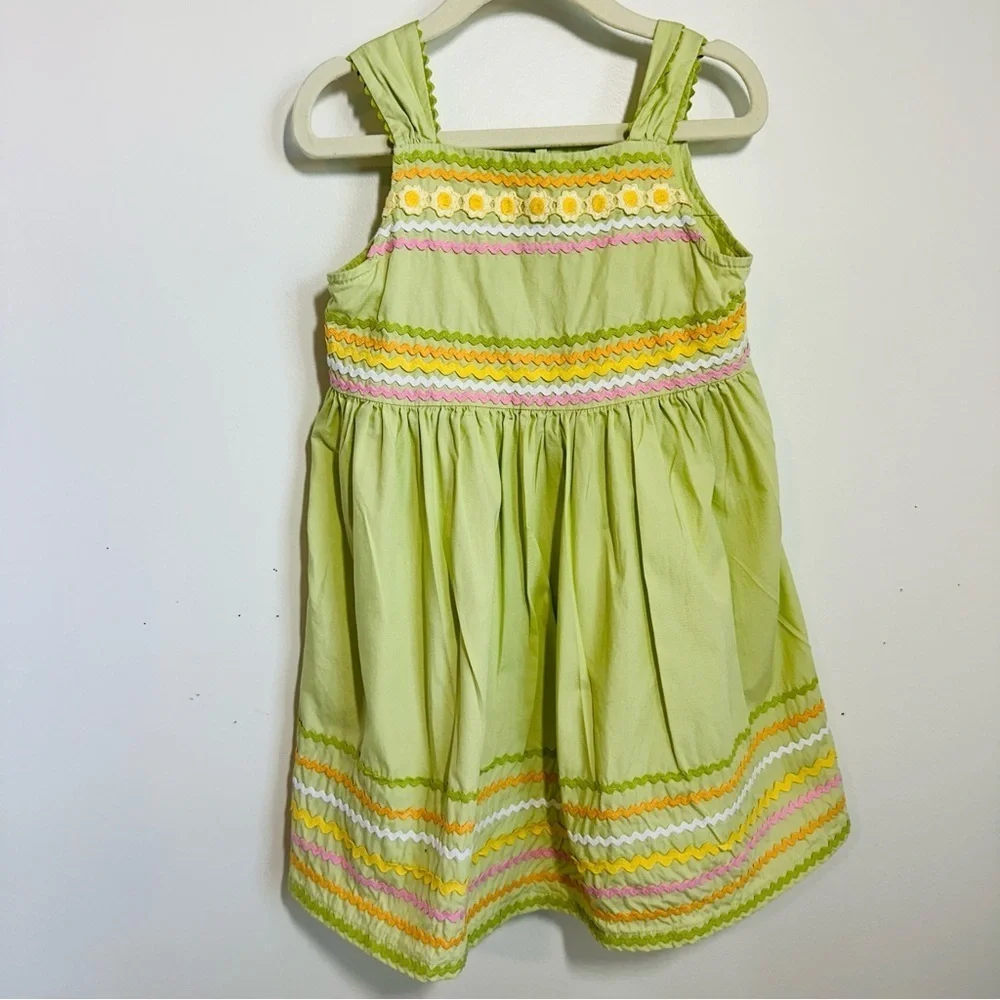 Gymboree Sunflower Fields Spring Cheer Sundress Ric-Rack Dress Sz 4